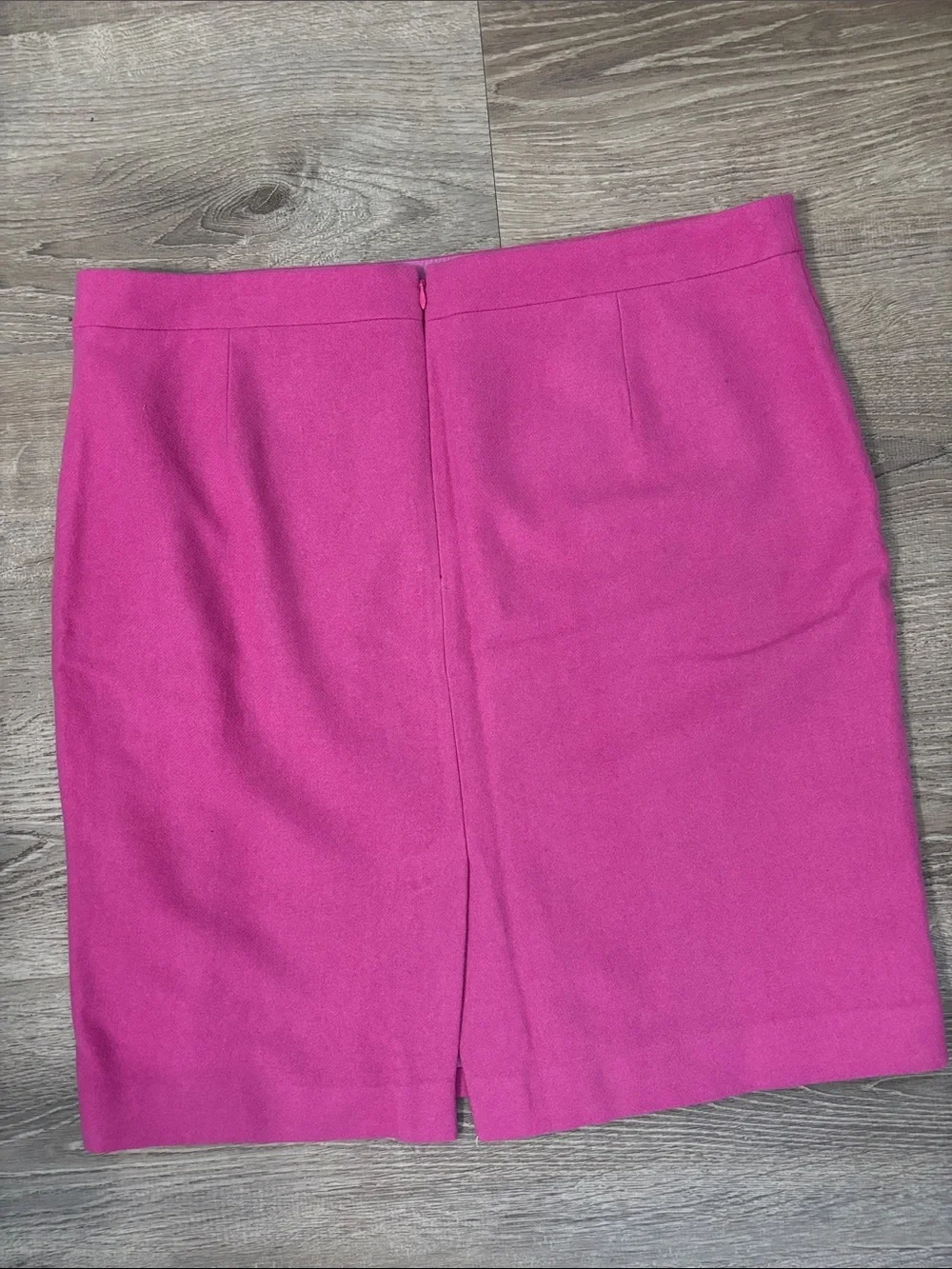 J Crew Women’s Wool Blend Pencil Skirt Size 18 Pink Business Office Slit